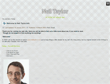 Tablet Screenshot of neiltaylor.info